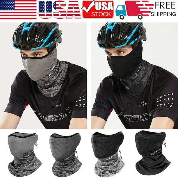 Face Balaclava Cycling Under Helmet Headwear Neck Gaiter Ice Silk Bandana Scarf
